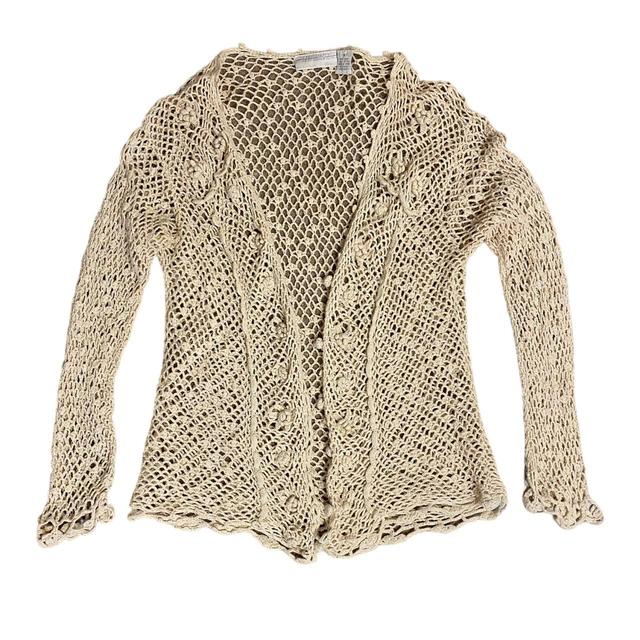 Reclaimed Vintage Women's Cardigan - Cream - 8 on Productcaster.