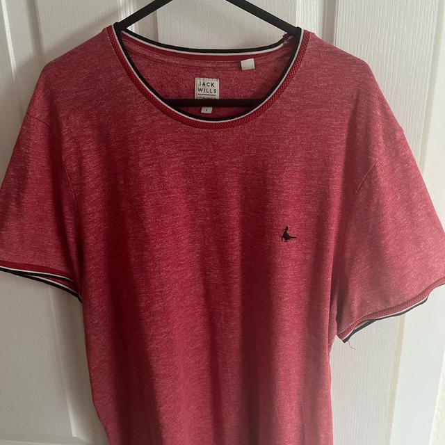 Jack Wills Men's T-shirt - Red - L on Productcaster.