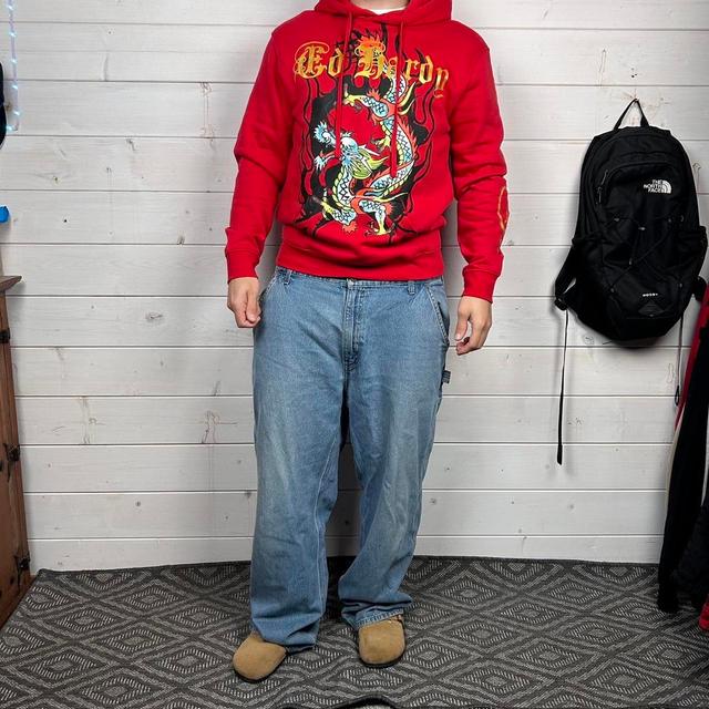 Ed Hardy Men's Jumper - Red - XXL on Productcaster.