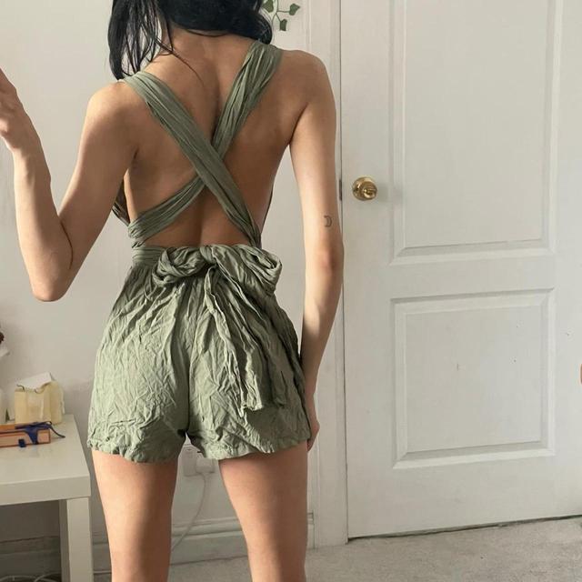 Women's Playsuit - Khaki/Green - XXS on Productcaster.