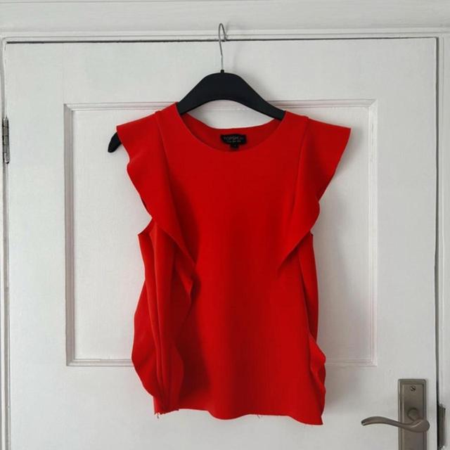 Topshop Women's Blouse - Red - 8 on Productcaster.