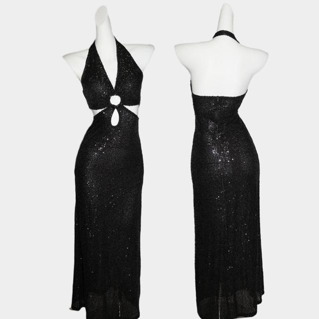 Vintage Women's Fishtail Dress - Black - S on Productcaster.