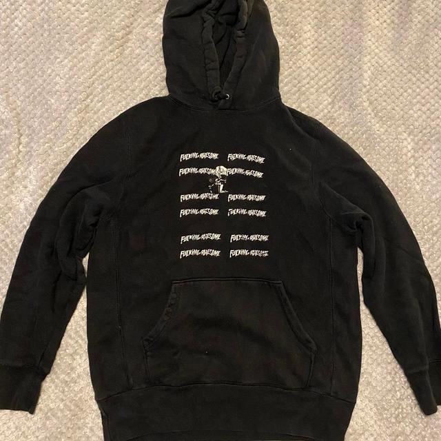 Fucking Awesome Men's Hoodie - Black/White - S on Productcaster.