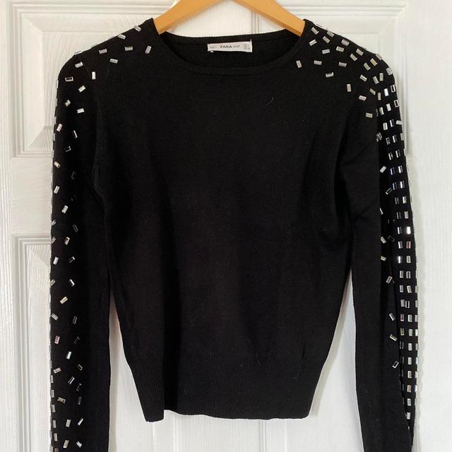 Zara Women's Sweatshirt - Black - L on Productcaster.