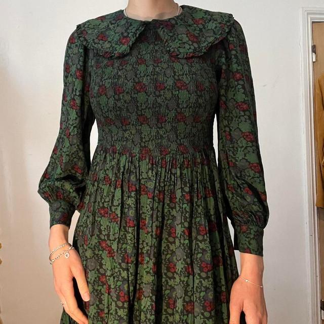 River Island Women's Dress - Green/Red - 10 on Productcaster.