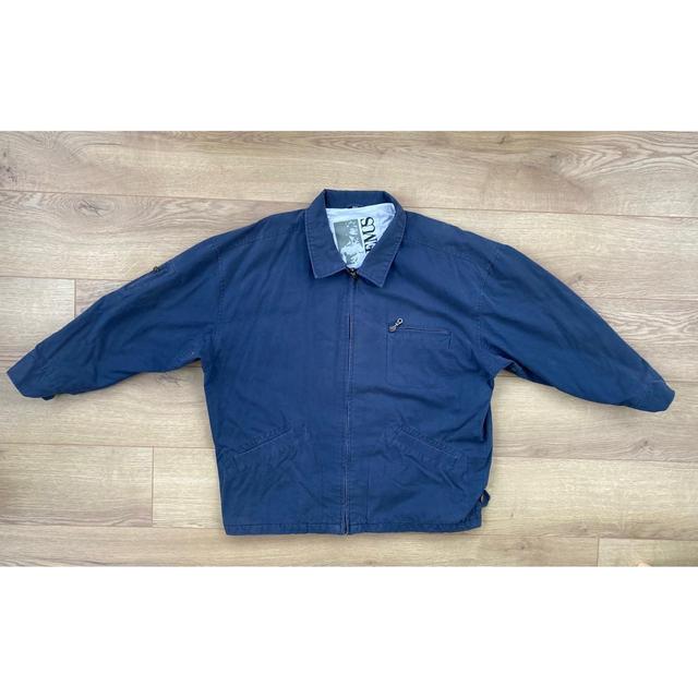 Vintage Men's Bomber Jacket - Navy - XL on Productcaster.