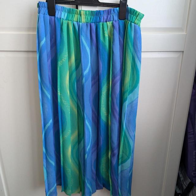 Women's Maxi Skirt - Blue/Green - UK 18 on Productcaster.