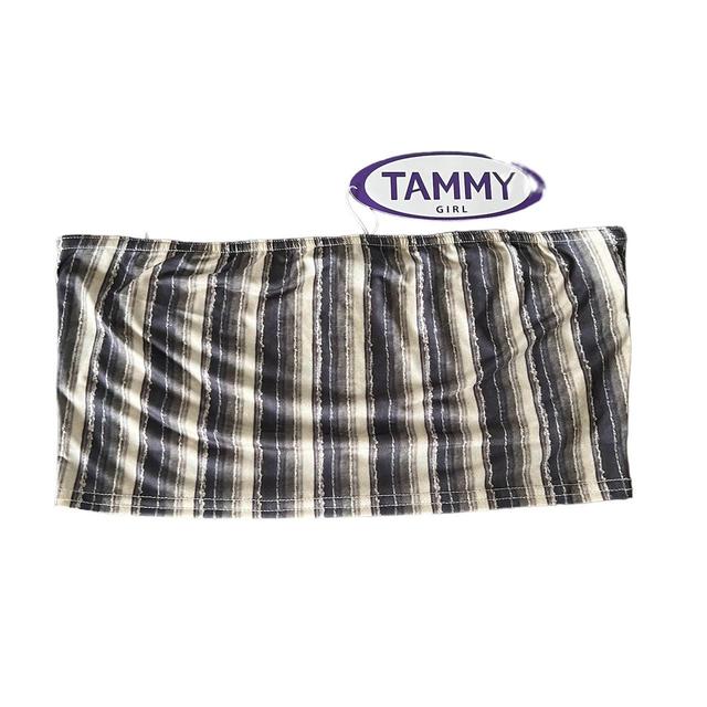 Tammy Girl Women's Crop top - Cream/Grey - 16 on Productcaster.