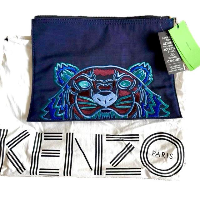 Kenzo Men's Clutch bags - Navy on Productcaster.