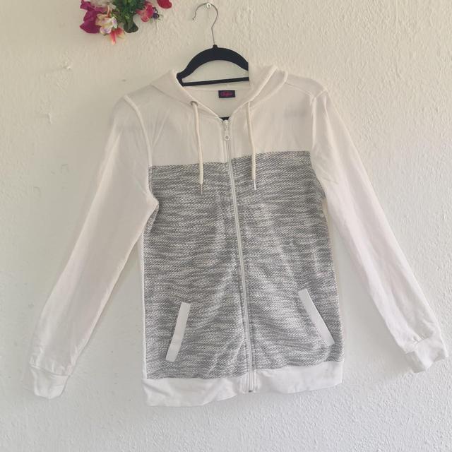 Designer Women's Hoodie - Grey/White - M on Productcaster.