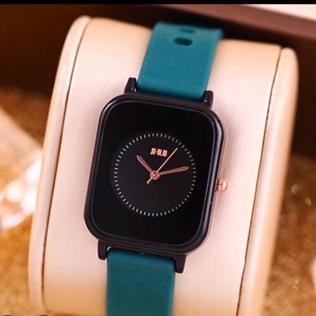 Women's Analogue Watch - Black/Green on Productcaster.