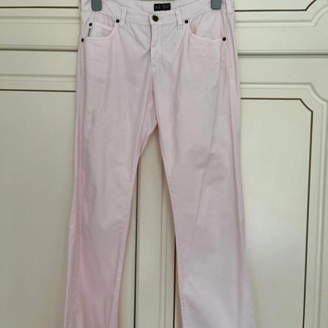 Armani Jeans Women's Straight leg Chino Jeans - Pink - 31" on Productcaster.