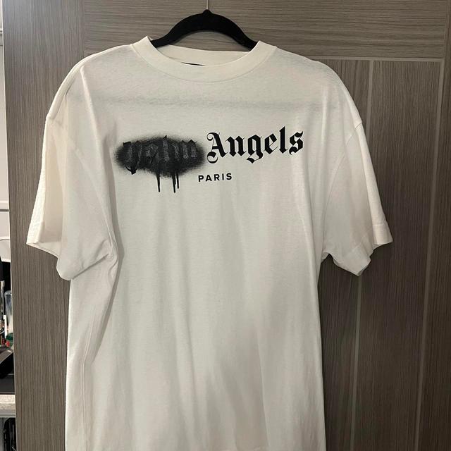 Palm Angels Men's T-shirt - White - M on Productcaster.