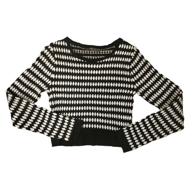 Preloved Women's Jumper - Black/White - 8 on Productcaster.