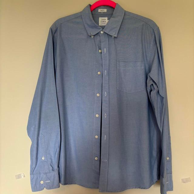 John Lewis Men's Shirt - Blue - L on Productcaster.