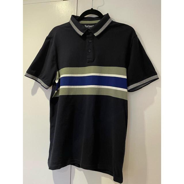 Nutmeg Men's Polo shirt - Navy/Green - S on Productcaster.