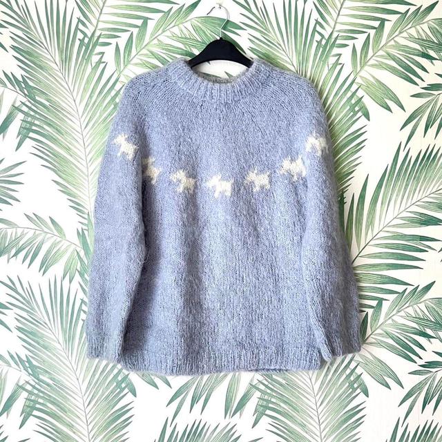 Vintage Women's Jumper - Blue - M on Productcaster.