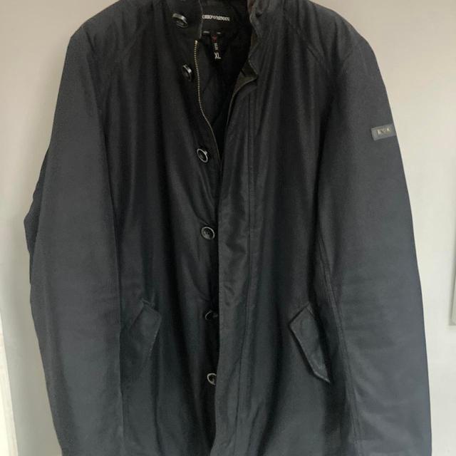 Armani Men's Coat - Navy - XL on Productcaster.