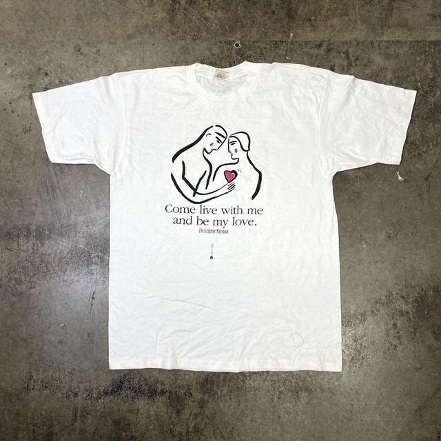 Vintage Men's T-shirt - White - XL on Productcaster.