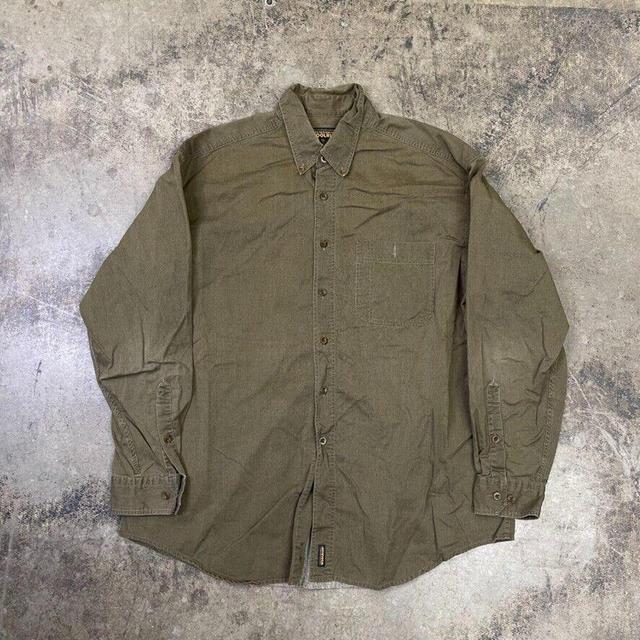 Woolrich Men's Shirt - Green - XL on Productcaster.