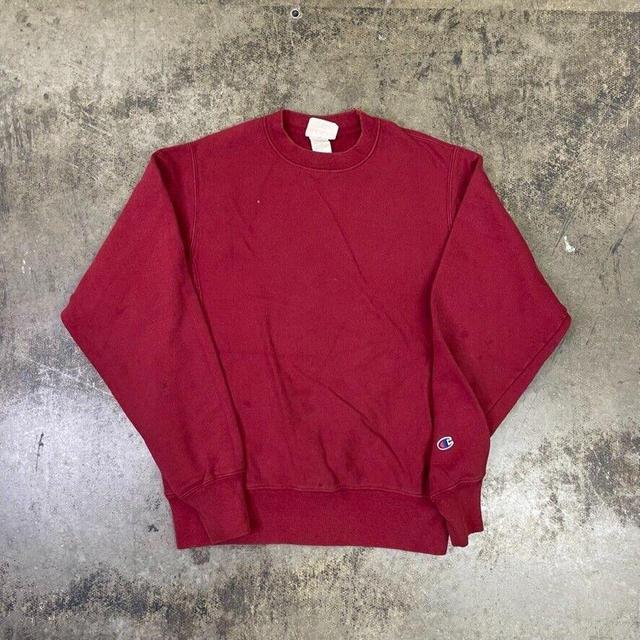 Champion Men's Sweatshirt - Red - S on Productcaster.