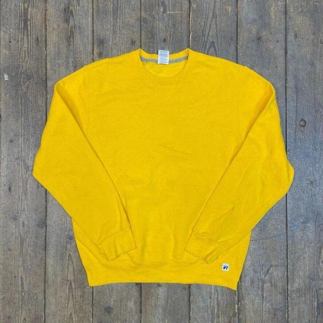 Russell Athletic Men's Sweatshirt - Yellow - M on Productcaster.