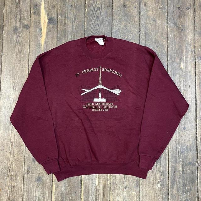 Jerzees Men's Sweatshirt - Red - XL on Productcaster.