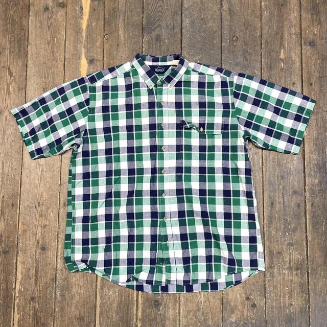 Woolrich Men's Shirt - Green - XL on Productcaster.