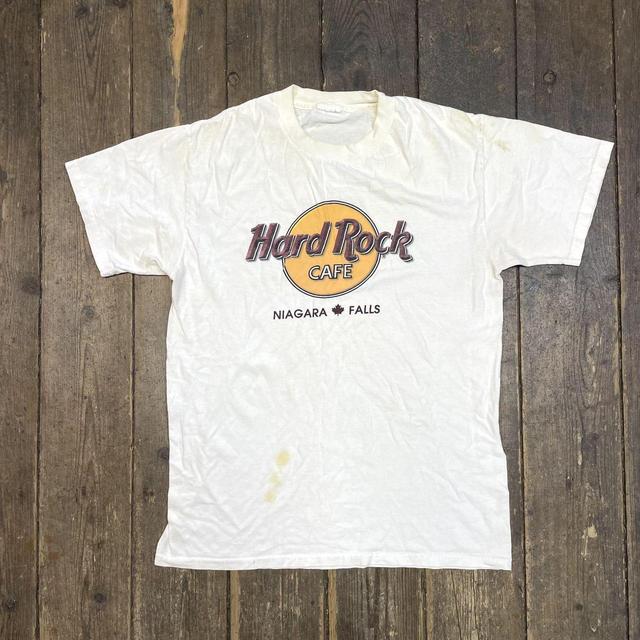 Hard Rock Cafe Men's T-shirt - White - L on Productcaster.