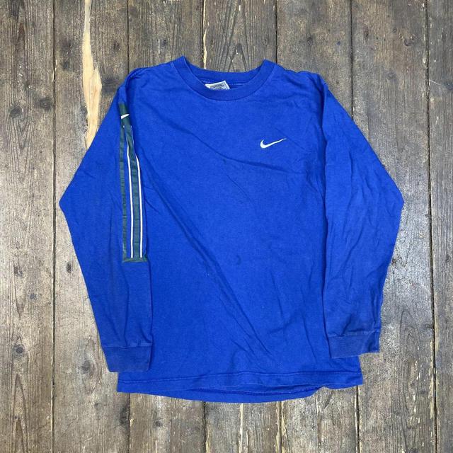 Nike Men's T-shirt - Blue - M on Productcaster.