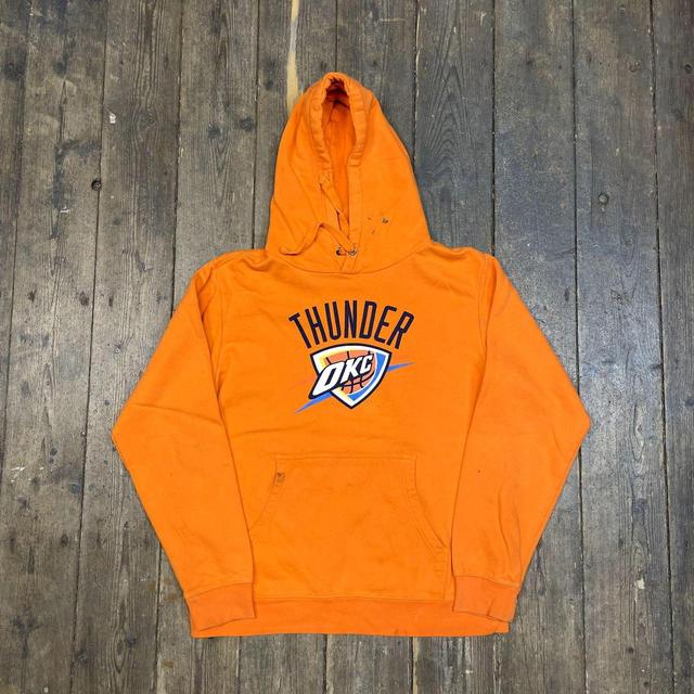 NBA Men's Hoodie - Orange - XL on Productcaster.