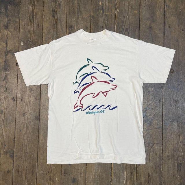 Vintage Men's T-shirt - White - XL on Productcaster.