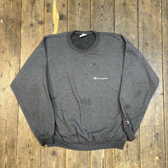 Champion Men's Sweatshirt - Grey - L on Productcaster.