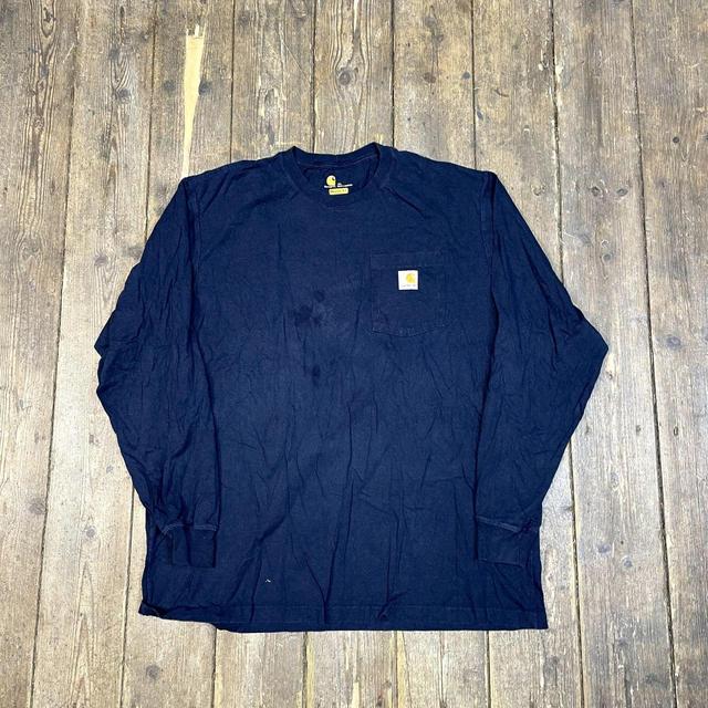 Carhartt Men's T-shirt - Blue - XL on Productcaster.