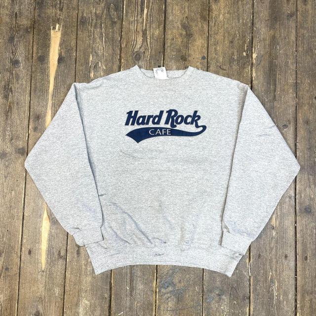 Hard Rock Cafe Men's Sweatshirt - Grey - S on Productcaster.