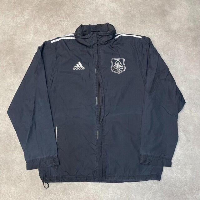 Adidas Men's Windbreaker Jacket - Black - M on Productcaster.