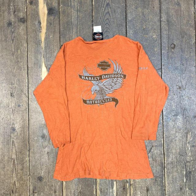 Harley Davidson Kids' T-shirt - Orange on Productcaster.