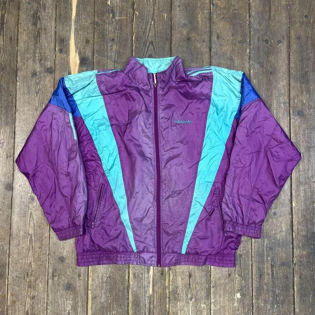 Adidas Men's Windbreaker Jacket - Purple - XL on Productcaster.