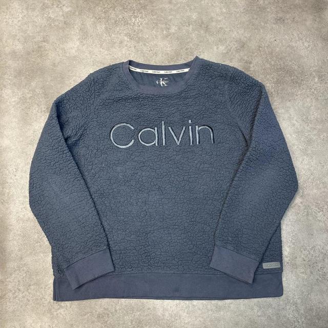 Calvin Klein Women's Sweatshirt - Blue - M on Productcaster.