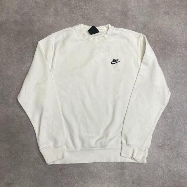 Nike Men's Sweatshirt - White - M on Productcaster.