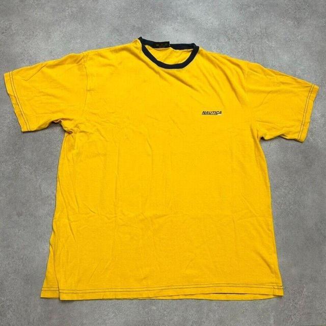 Nautica Men's T-shirt - Yellow - XL on Productcaster.