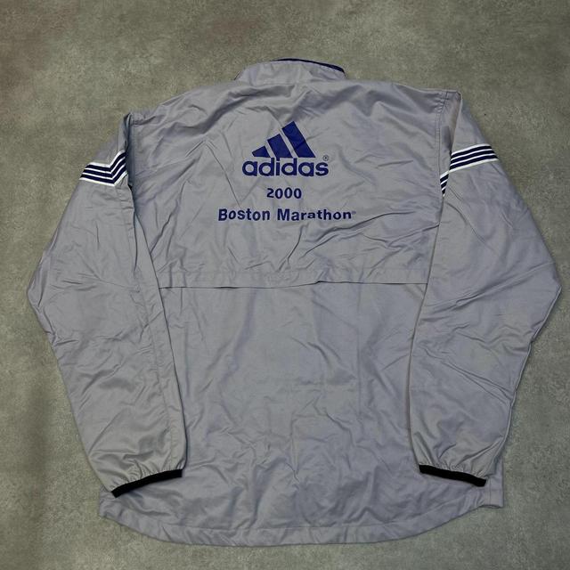 Adidas Men's Windbreaker Jacket - Grey - XL on Productcaster.