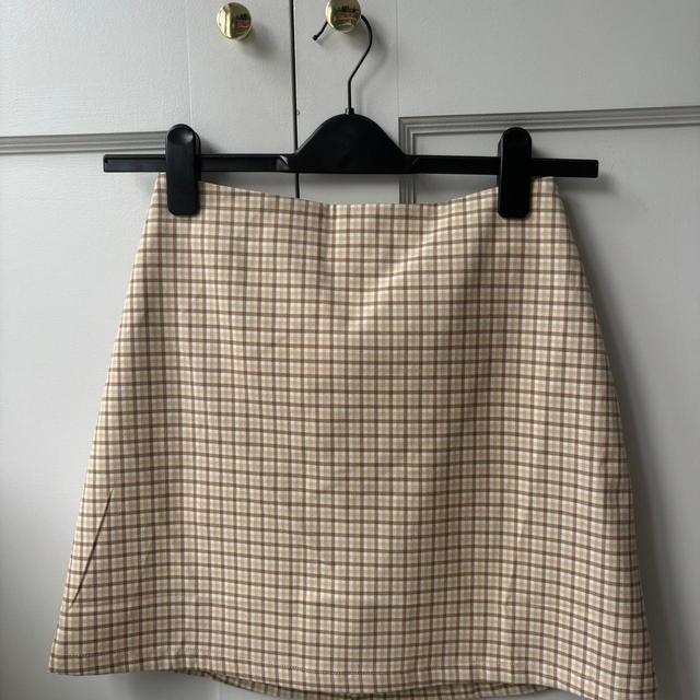 Monki Women's Skirt - Brown/Tan - UK 8 on Productcaster.