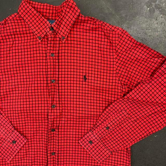 Ralph Lauren Men's Shirt - Red/Black - M on Productcaster.