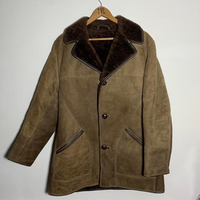 Vintage Men's Suede Coat - Brown - M on Productcaster.