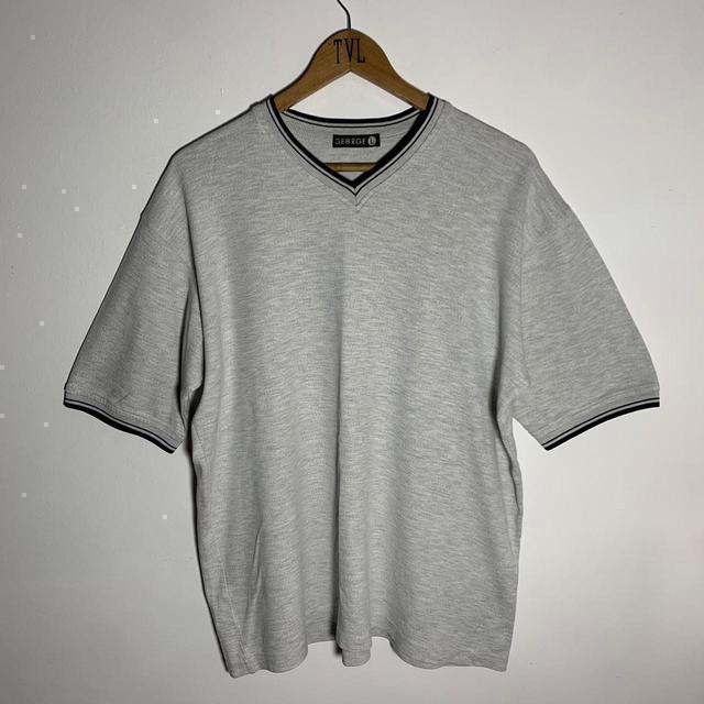 George Men's T-shirt - Grey/Navy - L on Productcaster.