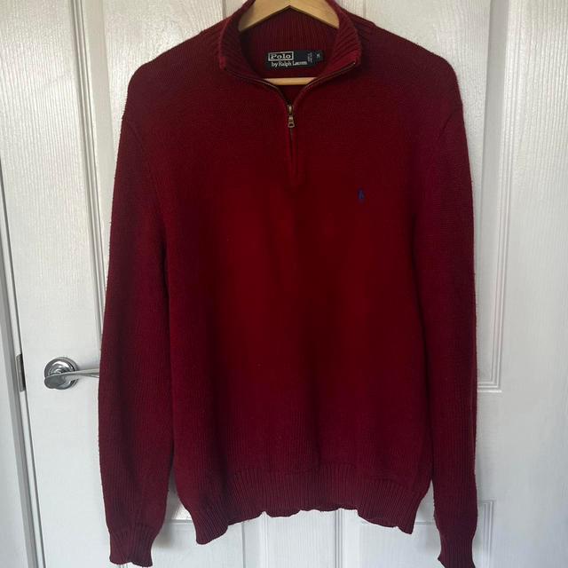 Polo Ralph Lauren Men's Jumper - Burgundy - M on Productcaster.