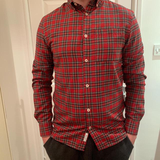 River Island Men's Shirt - Red - S on Productcaster.