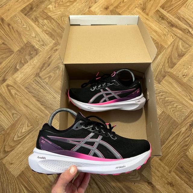 ASICS Women's Trainers - Black/Pink - UK 6.5 on Productcaster.