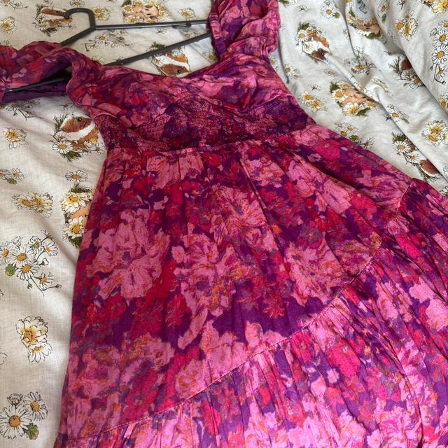 Free People Women's Dress - Pink/Multi - XS on Productcaster.